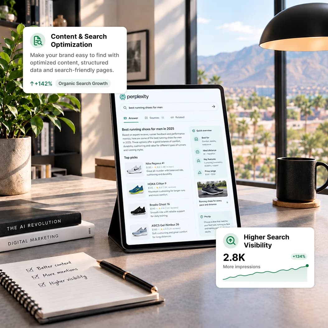 Content strategy and search optimization for AI discovery