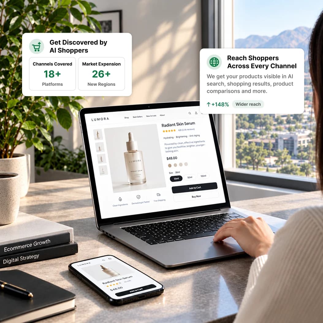 Ecommerce product discovery and AI shopping visibility optimization