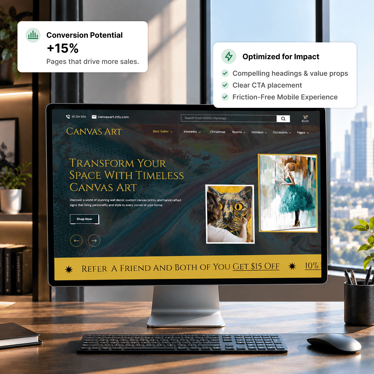 Landing page optimization to increase qualified leads and customer conversions