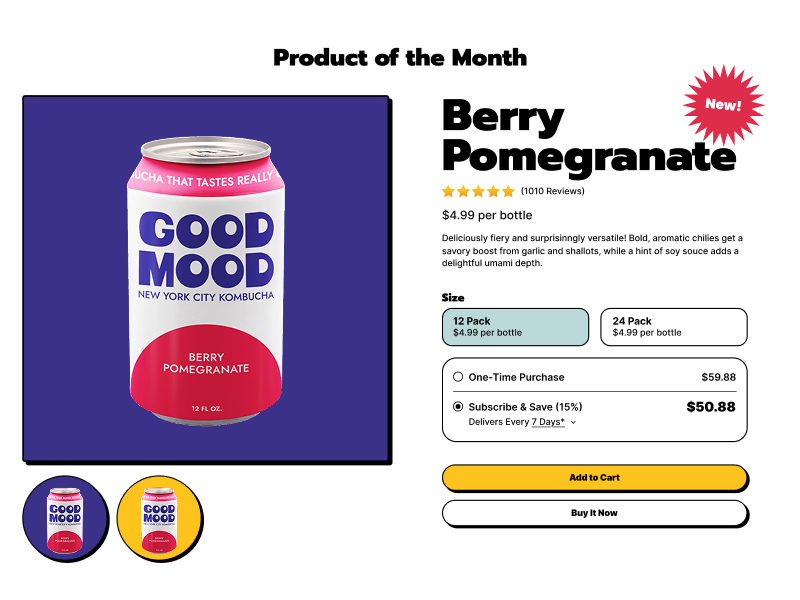 Beverage DTC · Brand Interface