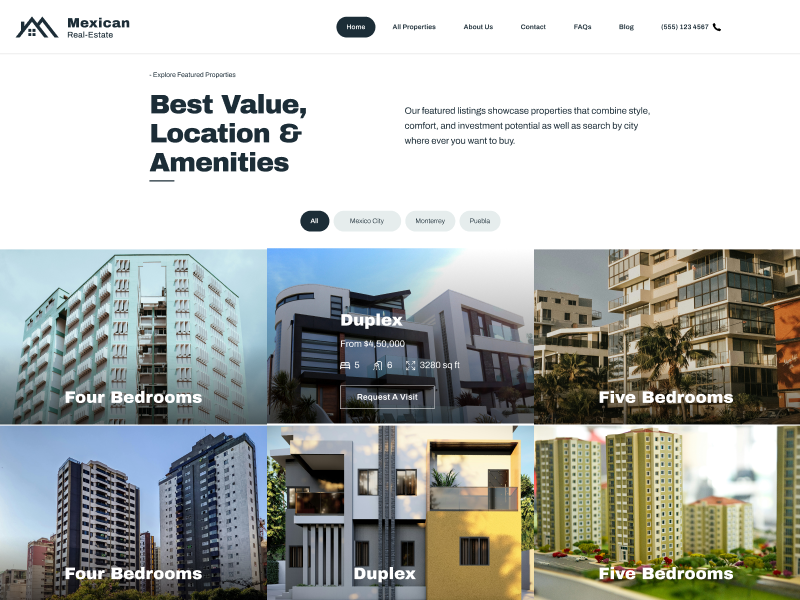 Real Estate · Landing Page