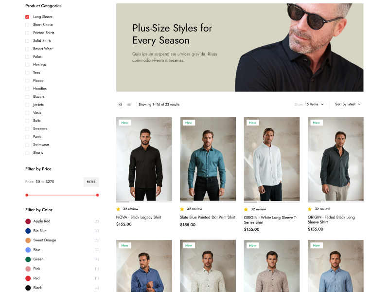 Fashion DTC · Interface Design
